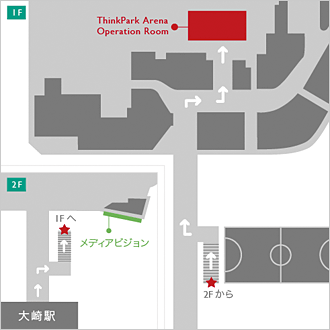 ThinkPark Arena 周辺地図